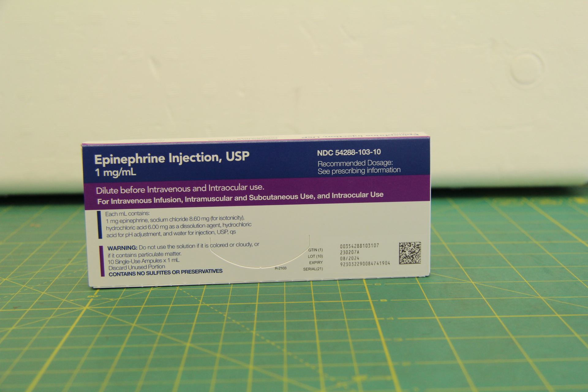 盐酸肾上腺素注射液/肾上腺素注射液Epinephrine Injection  商品名：EPINEPHRINE
