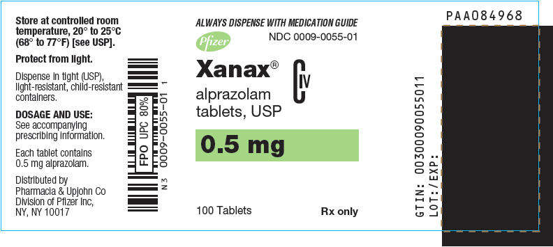 阿普唑仑缓释片 xanax xr 0.5mg