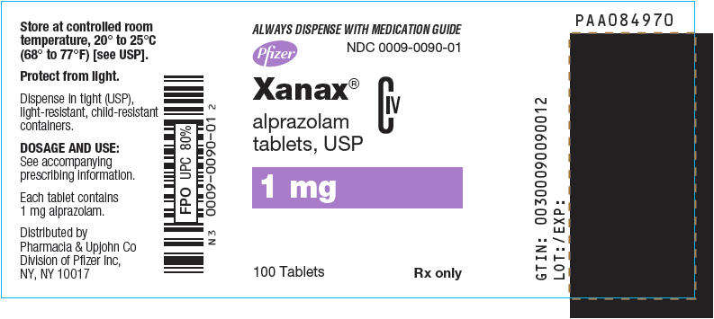 阿普唑仑缓释片 /xanax xr 1mg