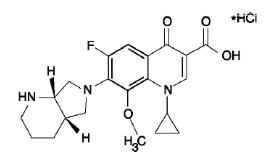 盐酸莫西沙星（原料药+注射剂+氯化钠输液剂）技术转让