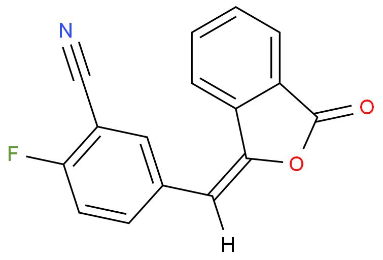 2-氟-5-(3-氧代-3H-异苯并呋喃-1-亚基甲基)苯腈