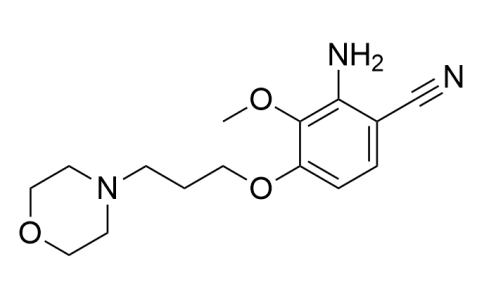 2-氨基-3-甲氧基-4-（3-吗啉-4-基丙氧基）苯甲腈