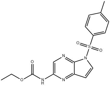 N-[5-[(4-甲基苯基)磺酰基]-5H-吡咯并[2,3-b]吡嗪-2-基]氨基甲酸乙酯  【N-[5-[(4-Methylphenyl)sulfonyl]-5H-pyrrolo[2,3-b] pyrazin-2-yl]carbamic acid ethyl ester】