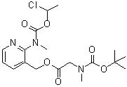 N-甲基-N-(3-[((N-叔丁氧羰基-N-甲基氨基)乙酰氧基)甲基]吡啶-2-基)氨基甲酸(1-氯乙基)酯