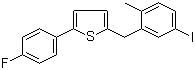 2-(4-氟苯基)-5-[(5-碘-2-甲基苯基)甲基]噻吩