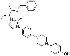 2-((1S,2S)-1-乙基-2-苄氧基丙基)-2,4-二氢-4-(4-(4-(4-羟基苯基)-1-哌嗪基)苯基)-3H-1,2,4-三氮唑-3-酮