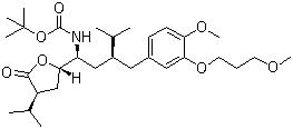 [(1S,3S)-3-[[4-甲氧基-3-(3-甲氧基丙氧基)苯基]甲基]-4-甲基-1-[(2S,4S)-四氢-4-异丙基-5-氧代-2-呋喃基]戊基]氨基甲酸叔丁酯