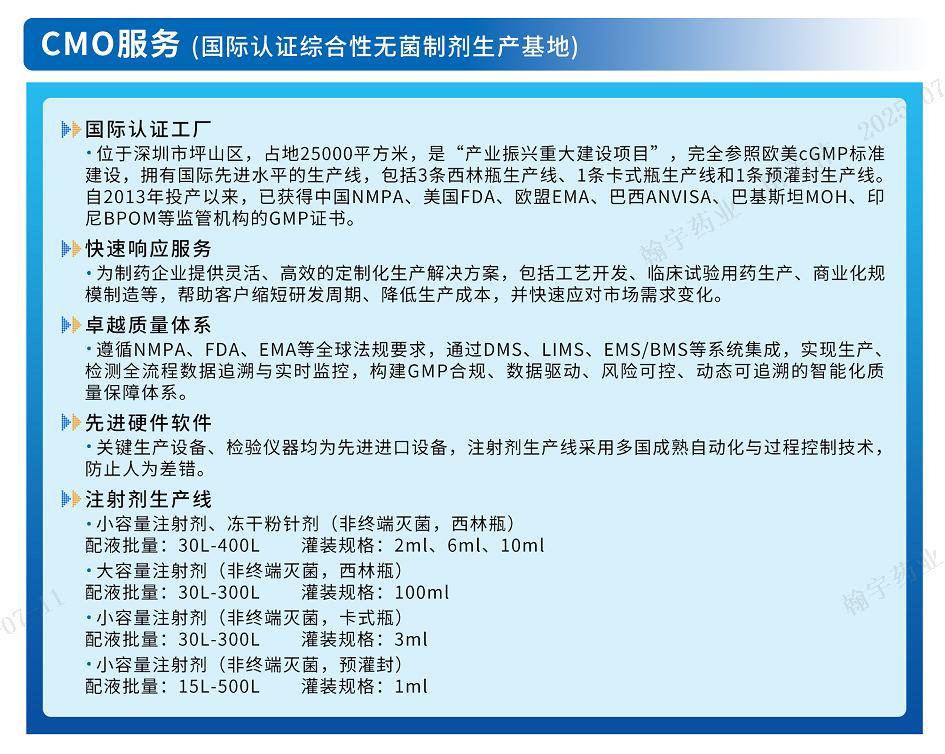 翰宇药业：承接CRDMO业务
