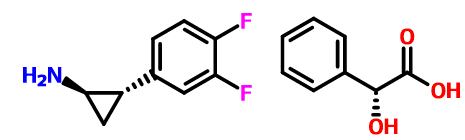 (1R,2S)-2-(3,4-二氟苯基)环丙胺 (R)-扁桃酸盐