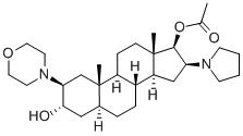 (2b,3a,5a,16b,17b)-17-乙酰氧基-3-羟基-2-（4-吗啉基）-16-（1-吡咯烷基）雄甾烷