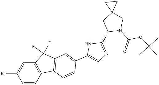 (6S)-6-[5-(7-溴-9,9-二氟-9H-芴-2-基)-1H-咪唑-2-基]-5-氮杂螺[2.4]庚烷-5-羧酸叔丁酯