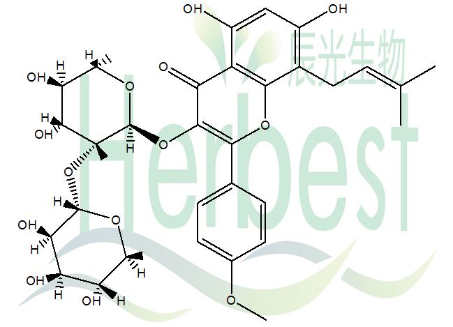 鼠李糖基淫羊藿次苷II,135293-13-9;脱水淫羊藿素
