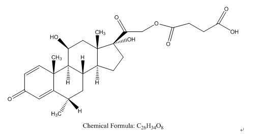 甲泼尼龙杂质（琥珀酸甲泼尼龙-旋光异构体）