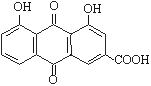 大黄酸 98%，1,8-二羟基-3-羧基蒽醌，CAS号：478-43-3