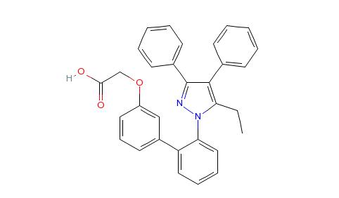 2-[[2'-(5-ethyl-3,4-diphenyl-1H-pyrazol-1-yl)[1,1'-biphenyl]-3-yl]oxy]- 中间体