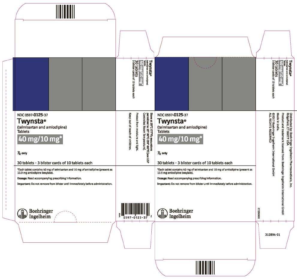 替米沙坦氨氯地平片 TWYNSTA EQ 10MG BASE;40MG