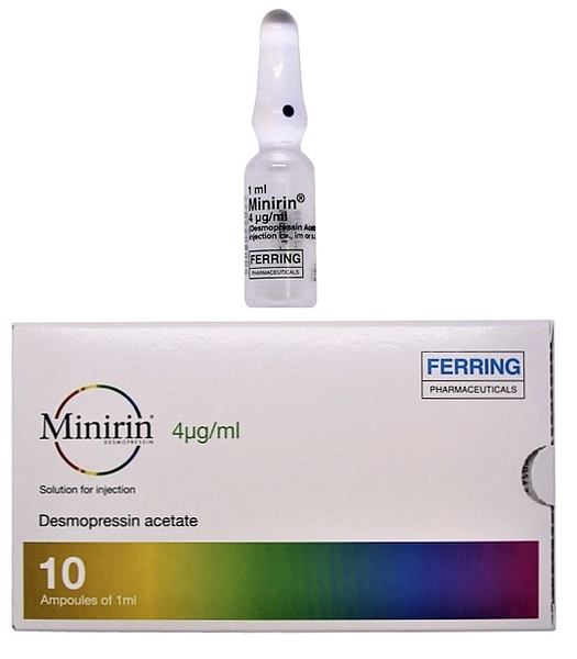 醋酸去氨加压素注射液 Minirin 1mL:4μg （按去氨加压素计3.56μg）