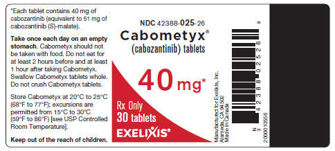 苹果酸卡博替尼片 Cabozantinib tablets/Cabometyx 40mg