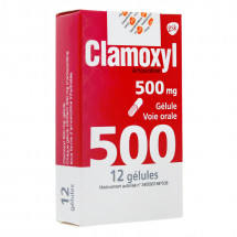 阿莫西林胶囊 Amoxicillin Capsules/CLAMOXYL  500mg