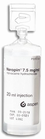 盐酸罗哌卡因注射液  Naropin 150mg/20ml