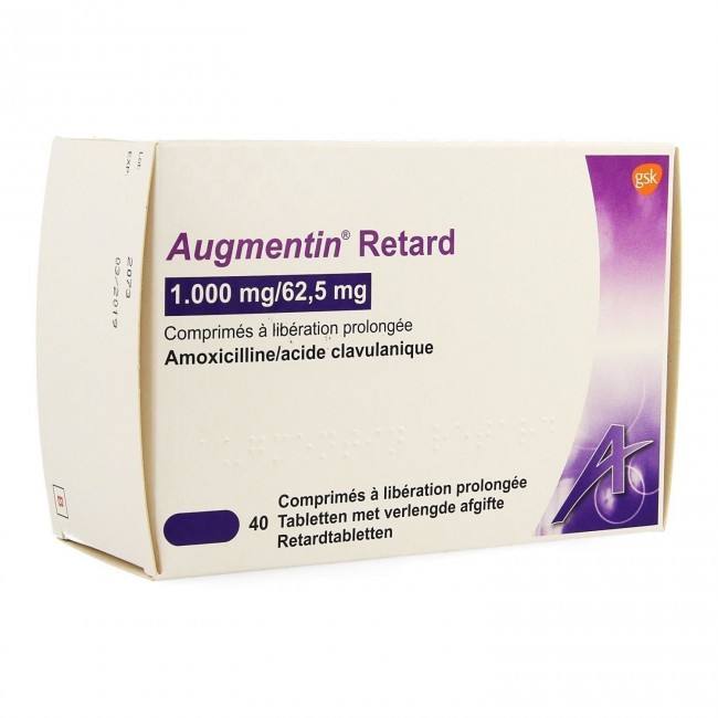 阿莫西林克拉维酸钾缓释片 amoxicillin/clavulanat e potassium Modified ReleaseTablets/ Augmentin Retard 1000mg/62.5mg