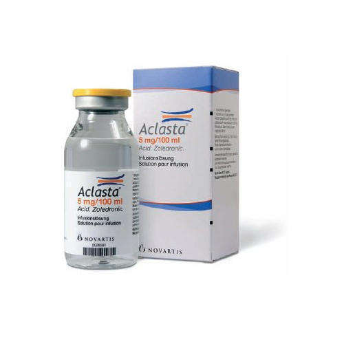 唑来膦酸注射液 Aclasta（密固达） 100mL:5mg （以唑来膦酸无水物计）