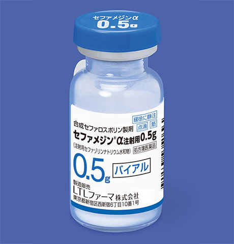 注射用头孢唑林钠 Cefamezin α 0.5g（按 C14H14N8O4S3 计）