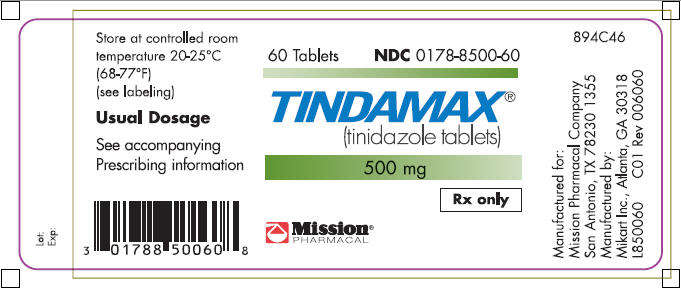 替硝唑片 Tinidazole tablets/TINDAMAX 500MG