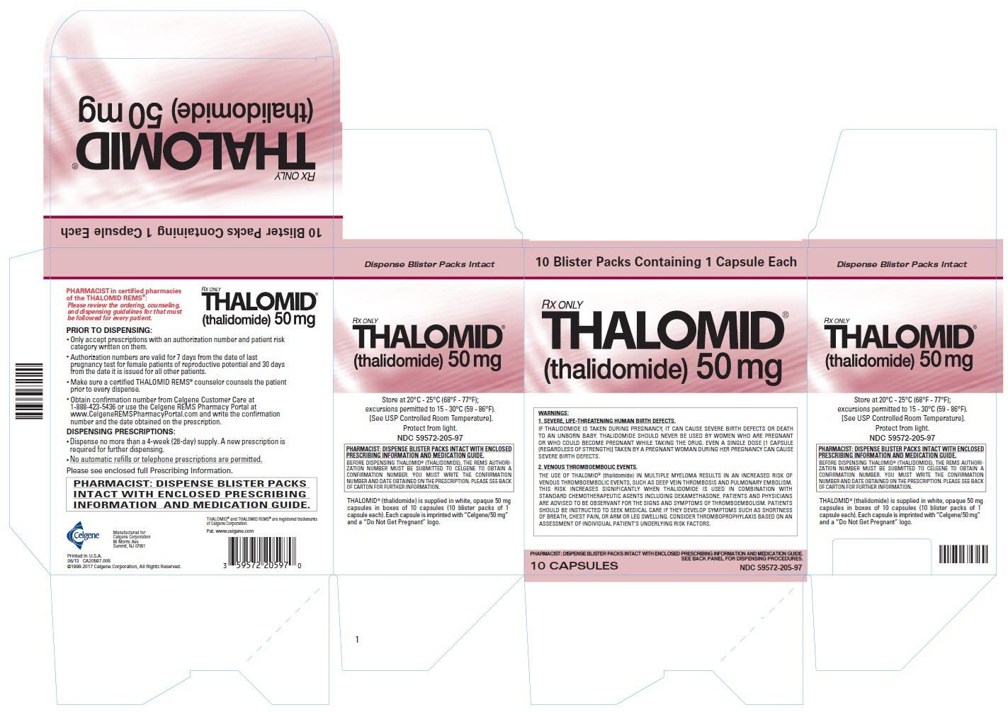 沙利度胺胶囊 THALOMID 50mg