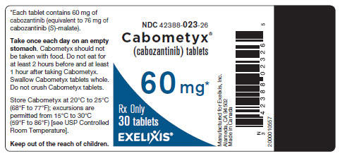 苹果酸卡博替尼片 Cabozantinib tablets/Cabometyx 60mg