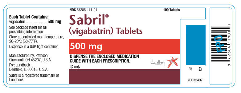 氨己烯酸片 vigabatrin / SABRIL 500MG