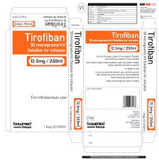 盐酸替罗非班注射液 Tirofiban HydrochlorideInjection/ Aggrastat 12.5mg/250ml