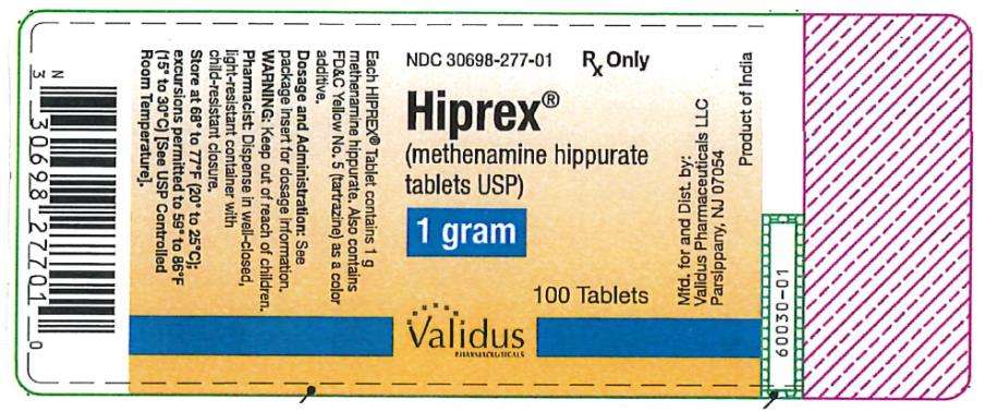 马尿酸乌洛托品片 Methenamine Hippurate Tablets/ Hiprex 1g