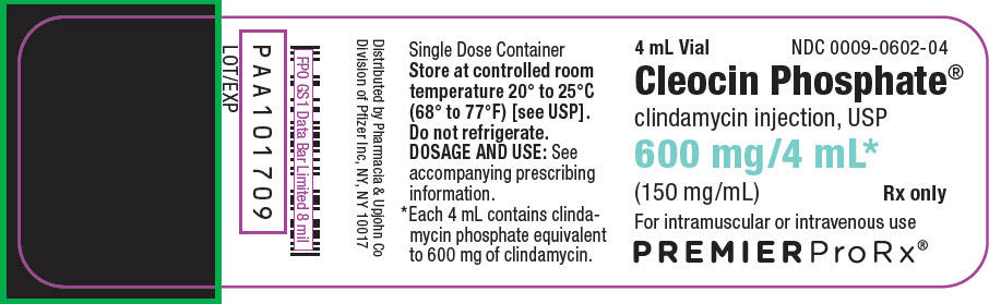 克林霉素磷酸酯注射液 Clindamycin Injection/CleocinPhosphate EQ 150MG BASE/ML（600mg/4ml）