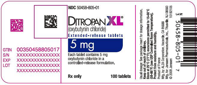 盐酸奥昔布宁缓释片 Oxybutynin HydrochlorideSustained Release Tablets/ DITROPAN XL 5MG